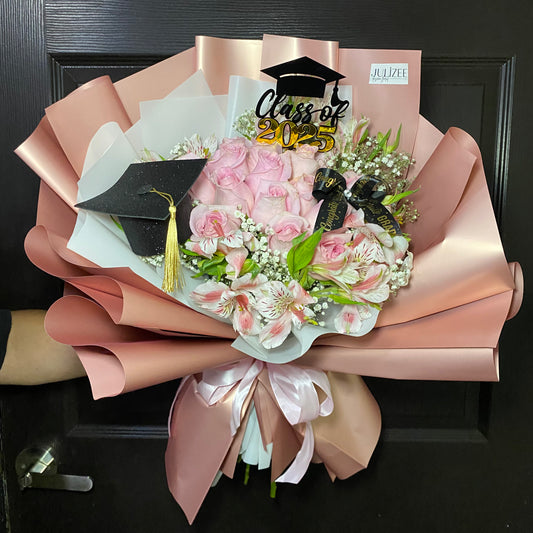 MIN-JI - Ramo de Graduación Estilo Coreano con 15 Rosas