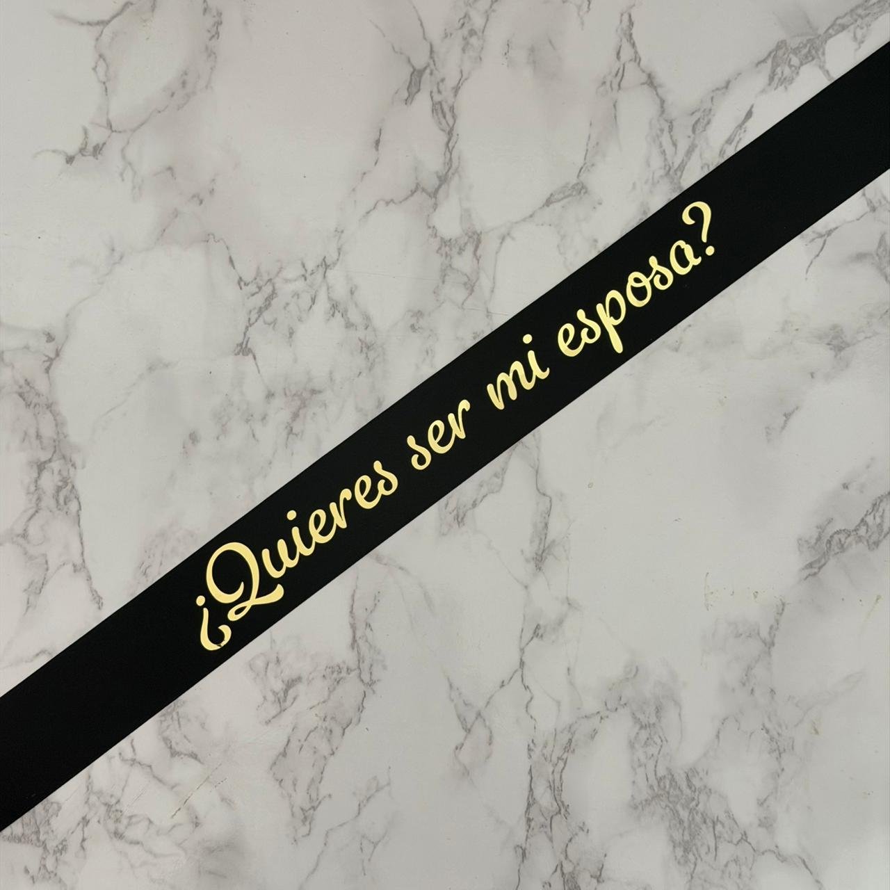 Liston ¿Quieres ser mi esposa?