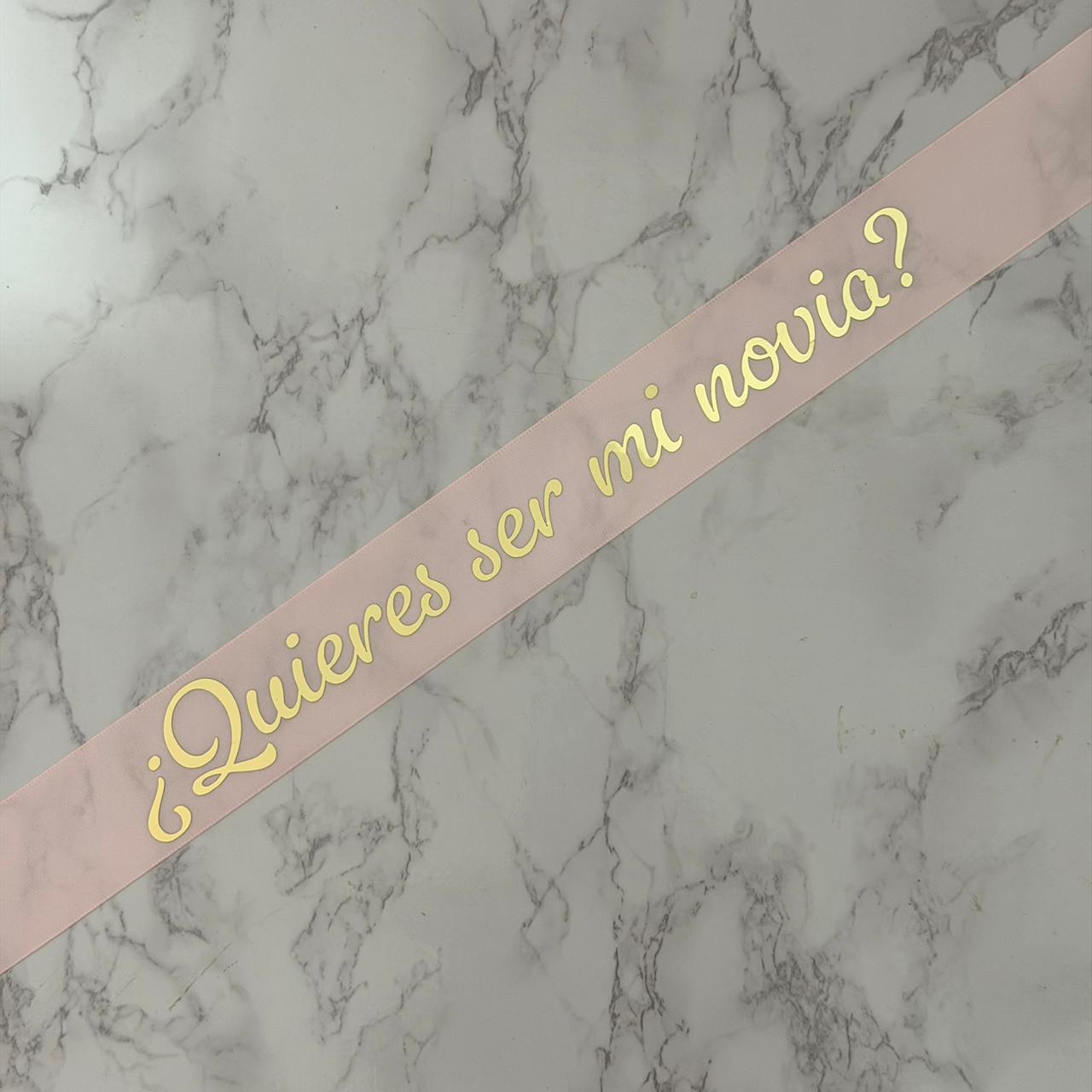 Liston ¿Quieres ser mi novia?